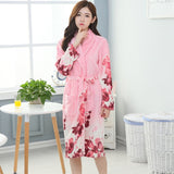 Cartoon Lovely 2018 Thicken Nightgowns Winter Bathrobe Women Pajamas Bath Flannel Warm Robe Sleepwear Womens Robes Coral Velvet
