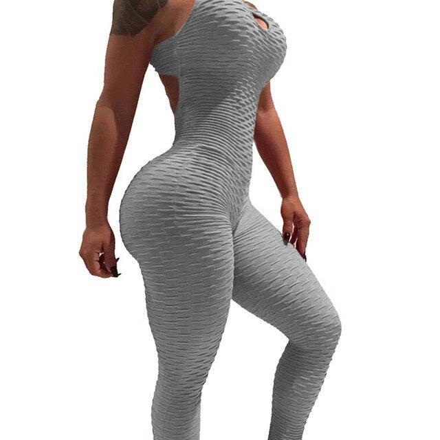 Black Sexy Anti Cellulite Bodysuit Women Backless Jumpsuit Tank Romper Catsuit Macacao Womens Jumpsuit Combinaison Femme