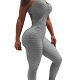Black Sexy Anti Cellulite Bodysuit Women Backless Jumpsuit Tank Romper Catsuit Macacao Womens Jumpsuit Combinaison Femme