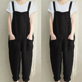 Overalls for women ZANZEA Jumpsuit Casual Solid Combinaison Femme Rompers Womens Jumpsuit Long Playsuit Mono Mujer Plus Size 4XL