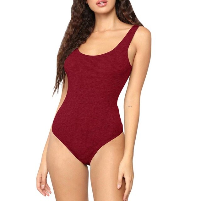 Sexy Fashion Women Camis Jumpsuit Solid Sleeveless Leotard Comfort Tops Romper Combinaison Pantalon Femme 2019 New Hot Sale YE